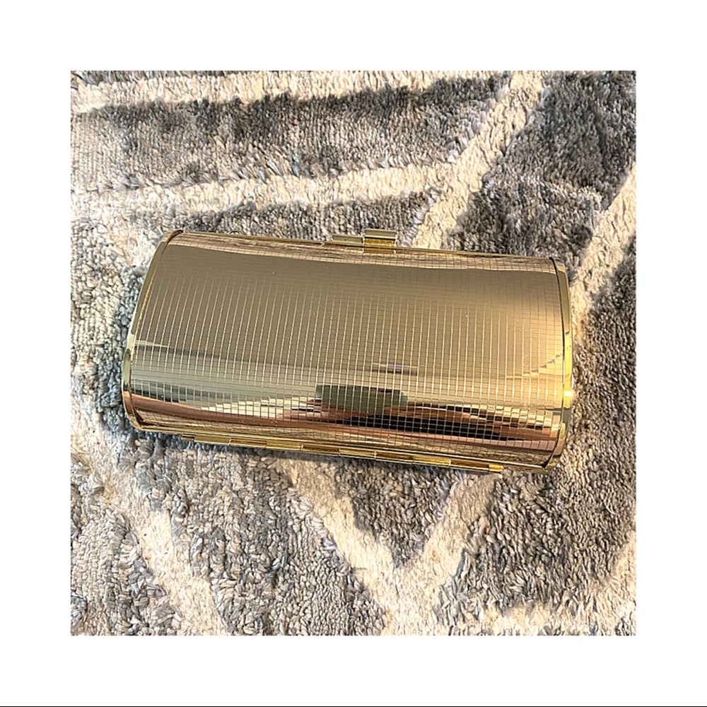 Gold Art Deco Clutch Hard-Sided Bag